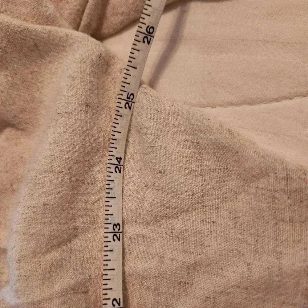 Authentic Organic Japanese Sweater Cardigan Pockets Artistic Beige Tan Straw - Picture 7 of 9